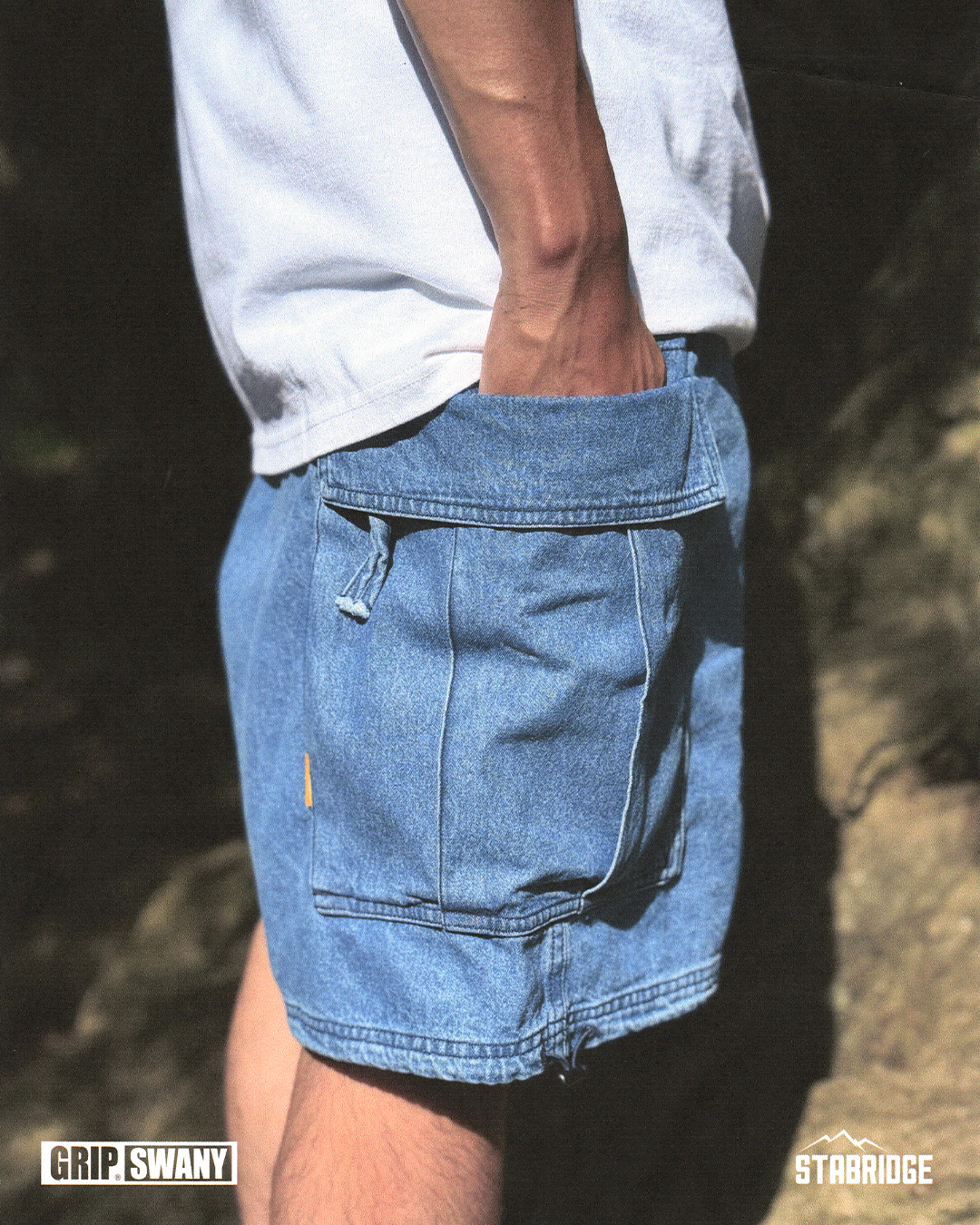 STABRIDGE GRIP SWANY DENIM SHORTS 新品未使用 STABRIDGE × GRIP SWANY SHORTS Lサイズ - メルカリ
