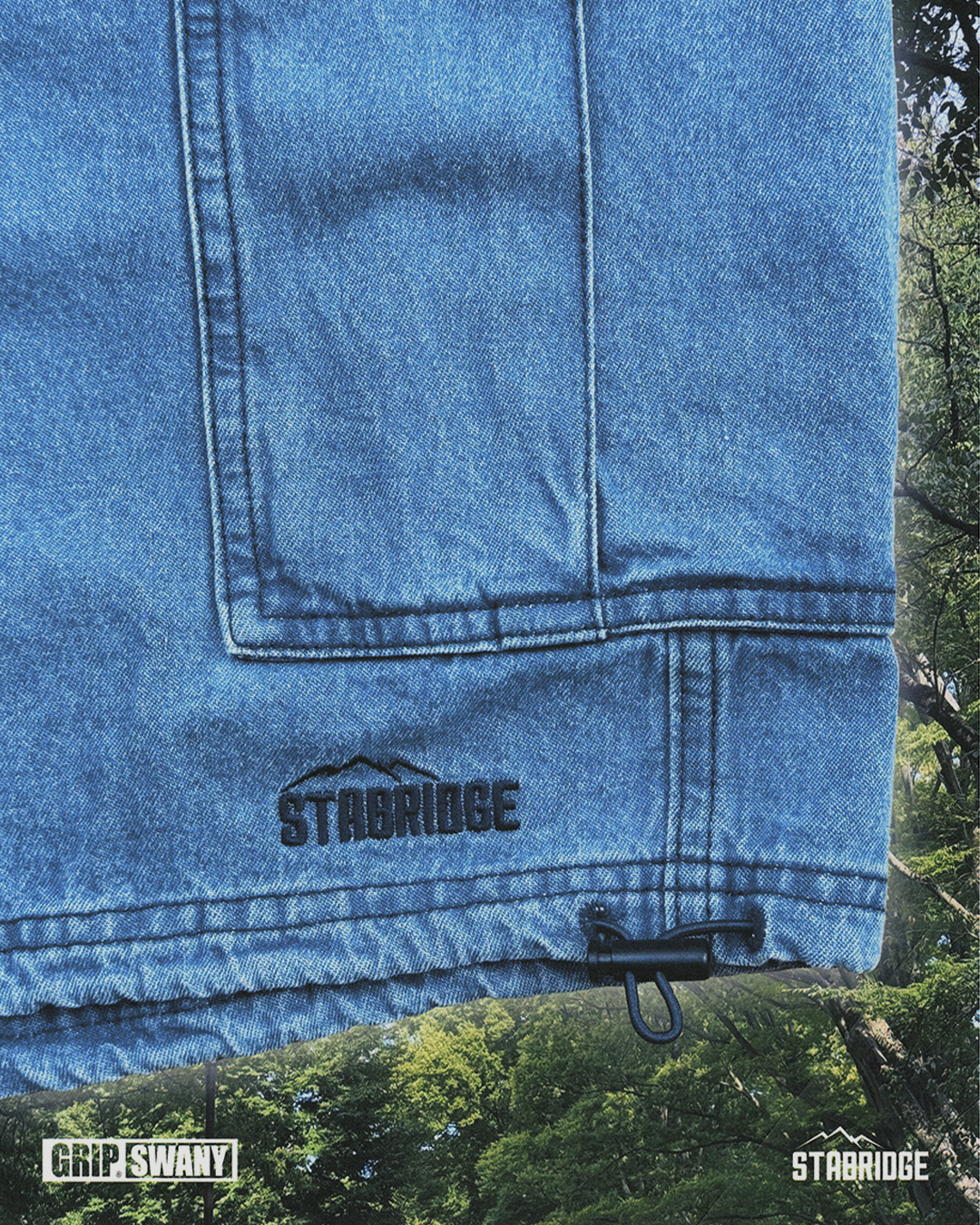 STABRIDGE GRIP SWANY DENIM SHORTS デニム L Grip Swany DENIM CAMP SHORTS インディゴ [グリップスワニー]