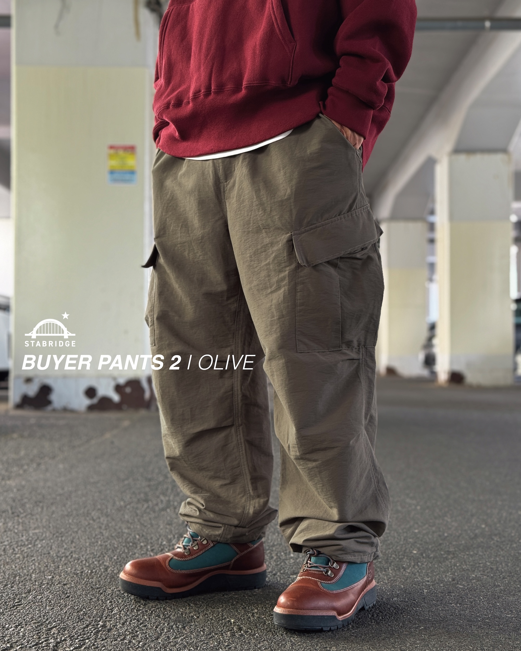 【M】 STABRIDGE Buyer Pants 2 Olive Buyer Pants 2 | the Apartment