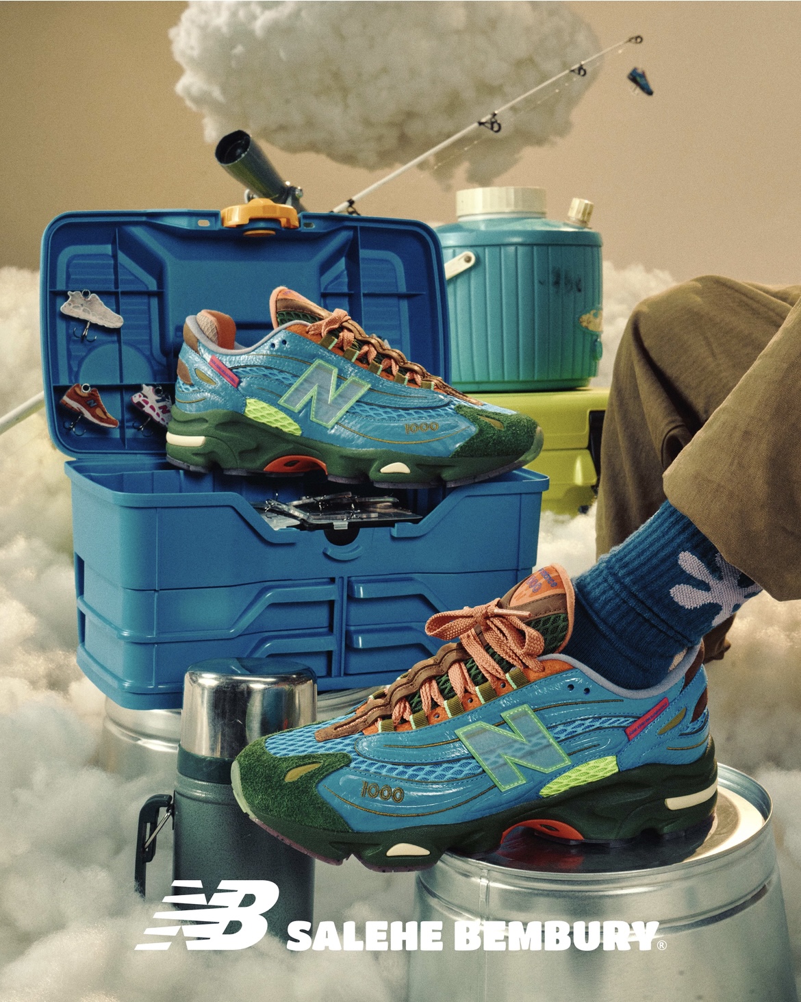 靴 27.5 SaleheBemburyxNewBalance M1000BM New Balance M1000BM Salehe Bembury BLUE（ニューバランス
