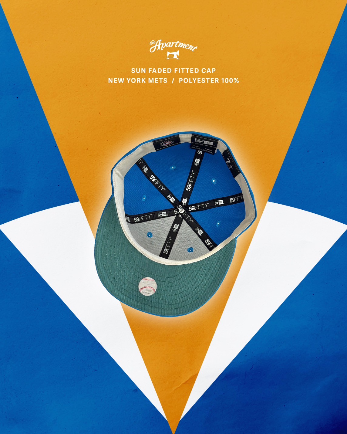 the Apartment 別注 SUN FADED FITTED CAP NEW ERA