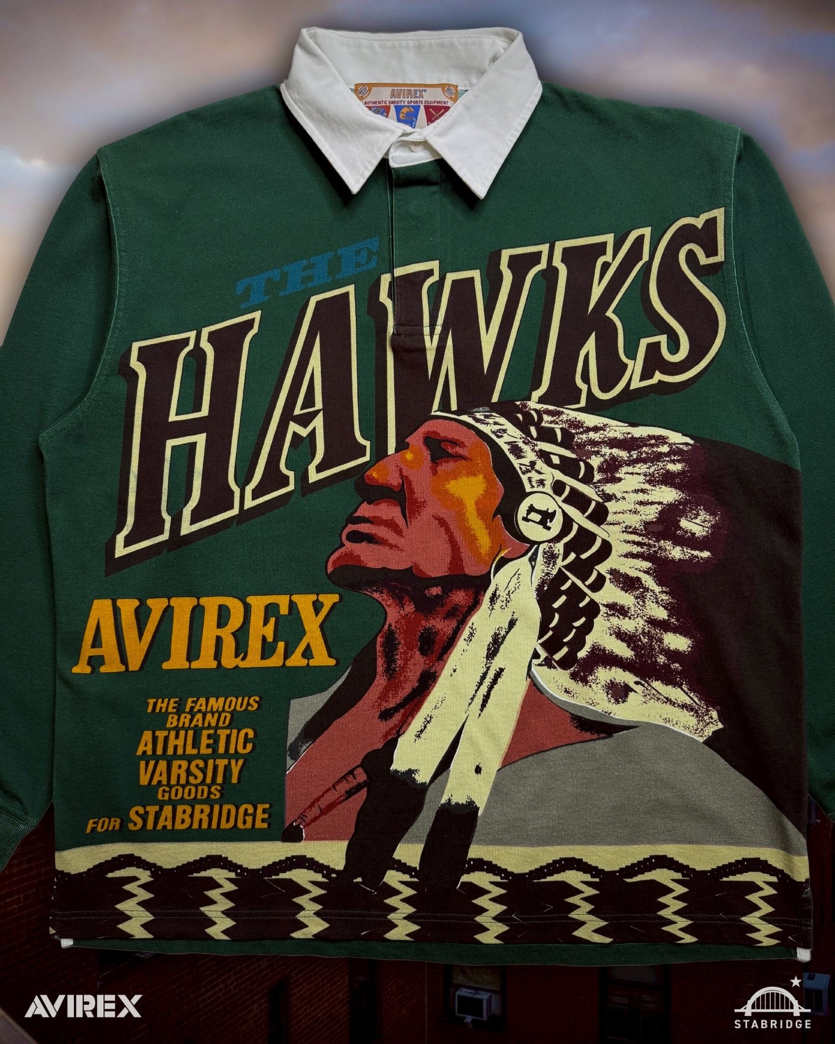 AVIREX × STABRIDGE\" HAWKS RUGBY SHIRTS AVIREX × STABRIDGE