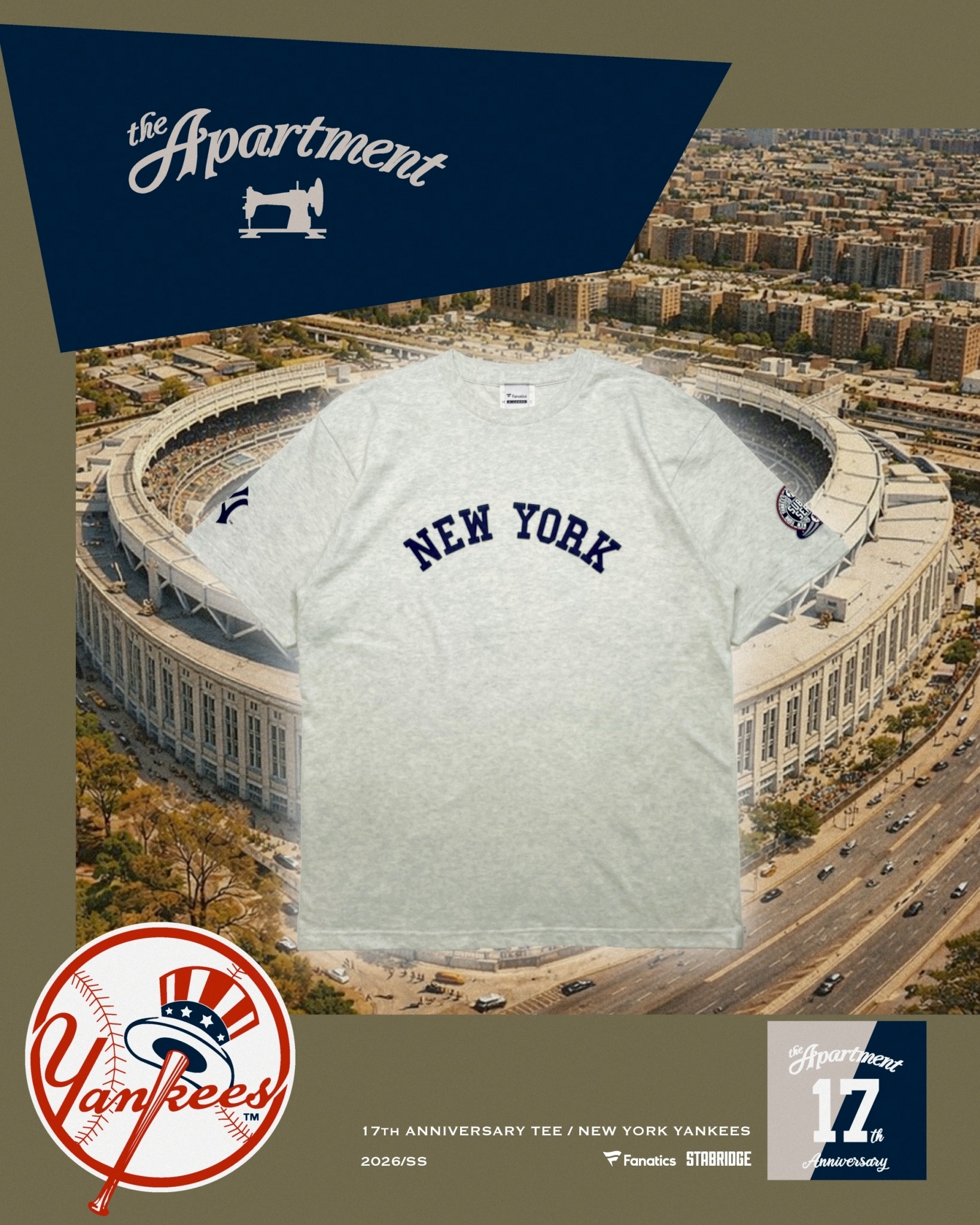 プ*読様 STABRIDGE x MLB x Fanatics 17th Tシャ 17th ANNIVERSARY | the Apartment