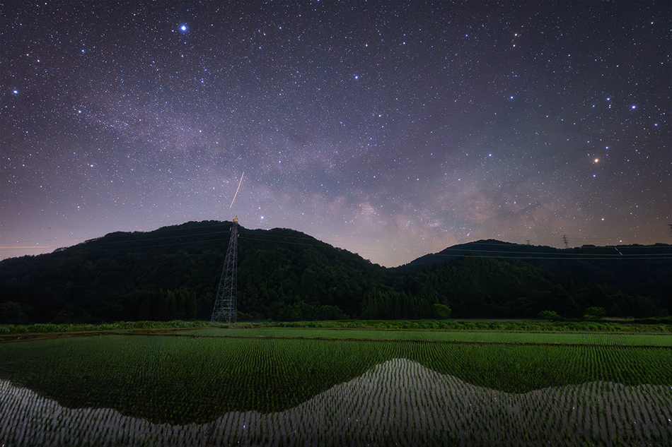 田んぼと天の川 | 星空のある風景写真BLOG ～眠りたくない夜がある～