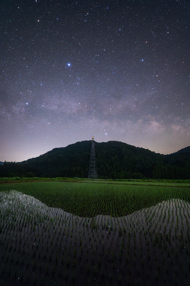田んぼと天の川 | 星空のある風景写真BLOG ～眠りたくない夜がある～