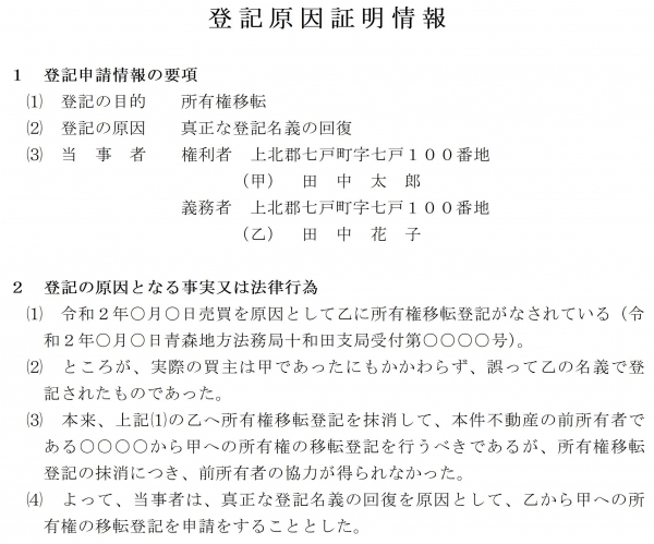 前所有者の協力が得られず「真正な登記名義の回復」 | 徒然なるままに