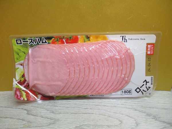 肉のハナマサ　ロースハム　180g／321円（税込）