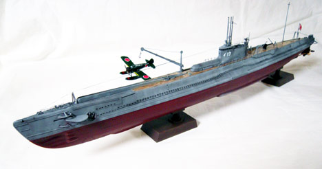超精密完成模型 伊号 第十九潜水艦 1/200 横55cm 伊19