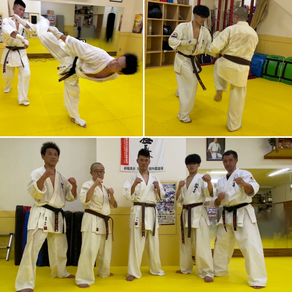 札幌市白石区の空手道場 新極真会 外舘道場 夜間部・シニア　集合写真 