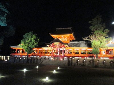 石清水八幡宮夏の夜間特別拝観レポート | やわた走井餅老舗のブログ