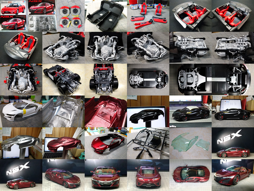 ☆廉価版　メタリックレッドのSX STに新機能を追加改造 カーモデル製作記］NSX（2代目） | 語り継ぐVERITA―校正者の独り言―