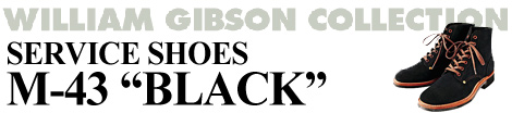 BUZZ RICKSONSWilliam GibsonBR01247SERVICE SHOES M-43 BLACK