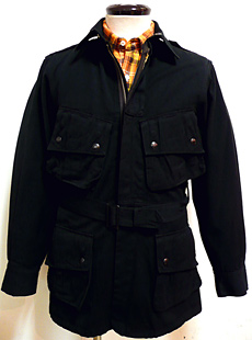 BUZZ RICKSONS×William Gibson BR11847N BLACK PARACHUTE JUMPER | Lua