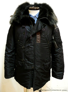 BUZZ RICKSONS×William Gibson BR11735 BLACK N-3B | Lua-Blog