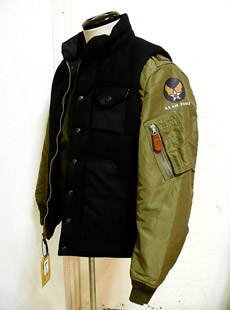 バズリクソンズ ウィリアムギブソン WG-1 BR12126　ウール ベスト　M WG WG-1 VEST[BR12126]OLIVE - MUSHMANS ONLINE SHOP | アメカジ