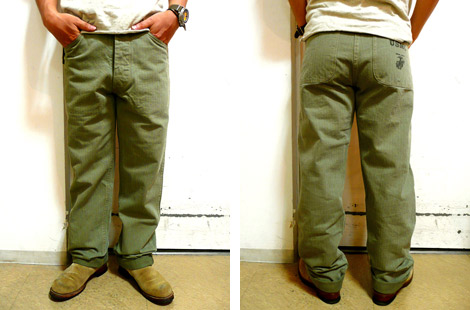 BUZZ RICKSONSBR40756U.SM.C. HERRINGBONE PANTS