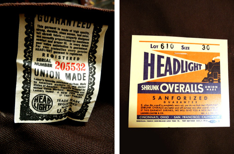 HEAD LIGHT by SUGAR CANEHD40610BROWN DUCK PAINTER PANTS