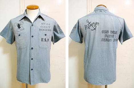 BUZZ RICKSONSʥХꥯ󥺡ˡBR35422CHAMBRAY WORK SHIRT ֥졼[ SPINACH ]