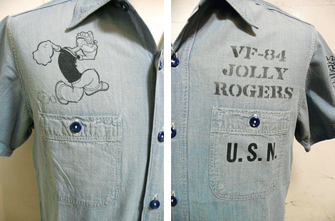 BUZZ RICKSONSʥХꥯ󥺡ˡBR35422CHAMBRAY WORK SHIRT ֥졼[ SPINACH ]