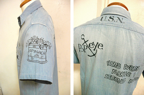 BUZZ RICKSONSʥХꥯ󥺡ˡBR35422CHAMBRAY WORK SHIRT ֥졼[ SPINACH ]