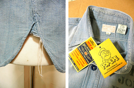 BUZZ RICKSONSʥХꥯ󥺡ˡBR35422CHAMBRAY WORK SHIRT ֥졼[ SPINACH ]