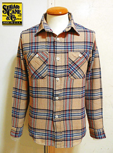 SUGAR CANE 奬SC25518 SOFT TWILL CHECK WORK SHIRT եȥĥå