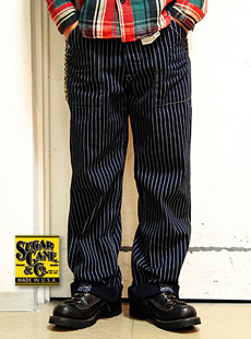 SUGAR CANE 奬SC40786WABASH STRIPE WORK PANTS Хå她ȥ饤ץѥ  9oz 