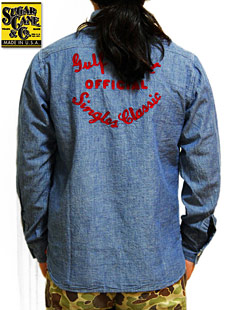 SUGAR CANE 奬SC25684CHAMBRAY EMBD WORK SHIRT ɽꥷ֥졼