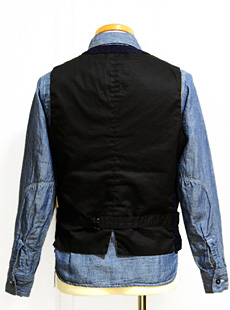 SUGAR CANE  Mister Freedomʥ奬ߥߥե꡼ˡSC125168oz. C/L INDIGO CANVAS [ RANGE VEST ] ǥХ٥