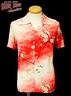 SUN SURF 󥵡աSS35653Ⱦµϥ S/S ALOHA SHIRTS [ CHERRY BLOSSOMS ]