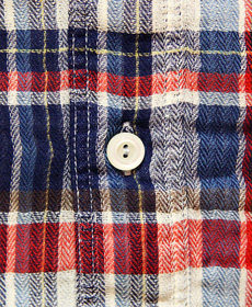 Sugar Cane Light 奬饤ȡSC35982DOUBLE WEAVE HERRINGBONE CHECK 3/4 SLEEVE WORK SHIRT ʬµ֥륬إܡå