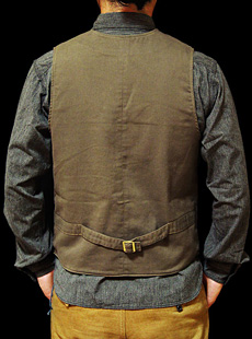 Pherrows ե 12W-P3V-DBROWN DUCK WORK VEST ֥饦å٥