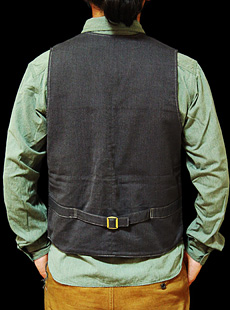 Pherrows ե 12W-P3V-WWABASH STRIPE WORK VEST Хå她ȥ饤ץ٥