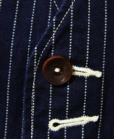 フェローズ Pherrow's ワークベスト　P3V Pherrow's 12W-P3V-W/12W-P3V-D WABASH STRIPE & BROWN DUCK WORK VEST