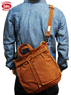 UES CLOTHING デニムミニヘルメットバッグ　ショルダー　古着　アメカジ UES CLOTHING デニムミニヘルメットバッグ ショルダー 古着