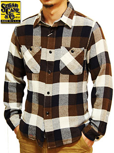 SUGAR CANE 奬  SC25932SOFT TWILL CHECK WORK SHIRT եȥĥå