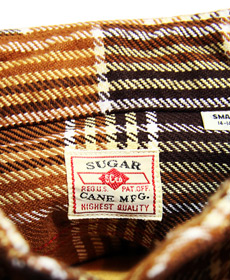 SUGAR CANE 奬  SC25933TWILL CHECK WORK SHIRT ĥå