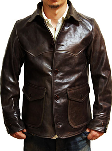 SUGAR CANE SC80203 HORSE HIDE SINGLE LEATHER COAT | Lua-Blog