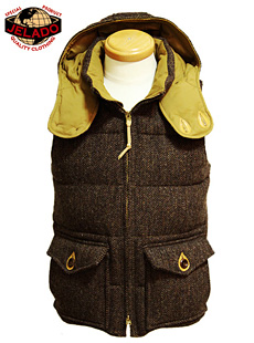 JELADOCOLIMBO 顼ɡߥ [ JELADO PRODUCT ]JGW-1004HARRIS TWEED DOWN VEST ϥꥹĥɥ٥ ڥ ȥץ͡ W͡