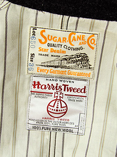 SUGAR CANE SC12650 HARRIS TWEED WORK COAT | Lua-Blog