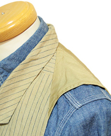 SUGAR CANE  Mister Freedom 奬 ߥե꡼ࡡSC12783 6.8oz.  HEMP/COTTON STRIPE HACENDADO WAISTCOAT إץåȥ󥹥ȥ饤ץɥȥ ٥