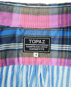 TOPAZ ȥѡTS-2125TROPICAL CHECK WORKERS SHIRTS [ MEMPHIS ] ȥԥåʬµ