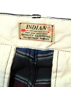 Indian MotorCycle ǥ⡼롡IM51123TWILL BORDER SHORT PANTS ͥƥ֥ܡ硼