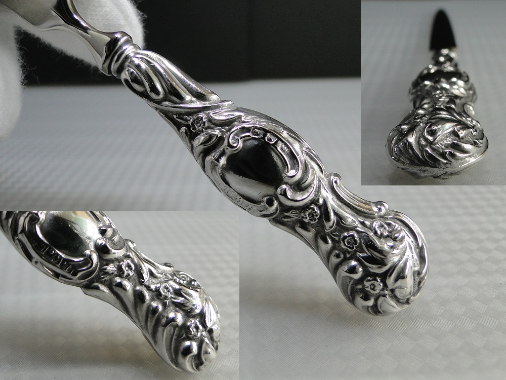 純銀製のハンドルのレターナイフ・ペーパーナイフ・レターオープナー